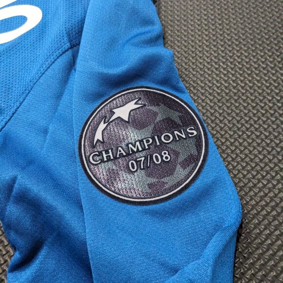 Ronaldo #7 Manchester United 2008/09 UCL Blue Away Nike Longsleeve Jersey - Picture 7 of 11